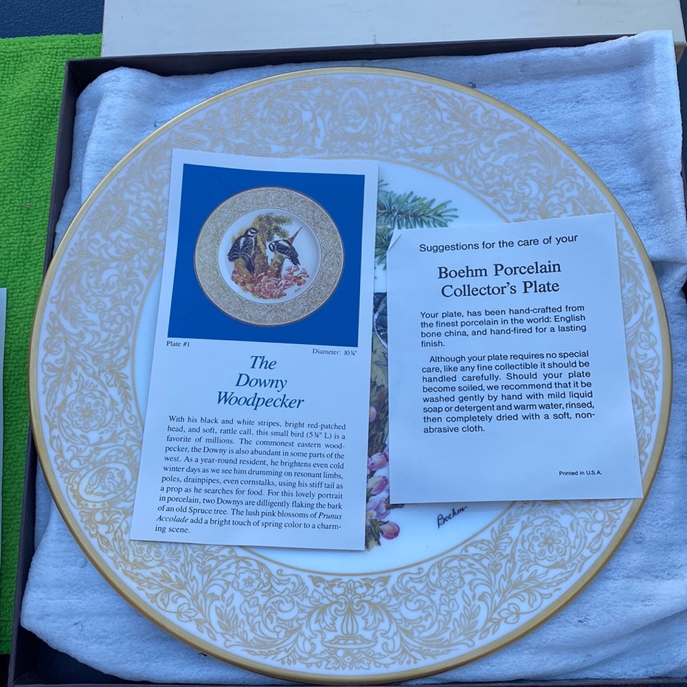 Boehm porcelain collector’s plate